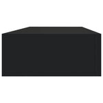 vidaXL Étagère à tiroir murale Noir 60x23 5x10 cm MDF