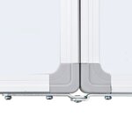 vidaXL Tableau blanc magnétique pliable 180x100x1 7 cm aluminium
