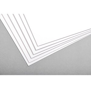 100 Feuilles bristol 300g 50x65 uni blanc CLAIREFONTAINE