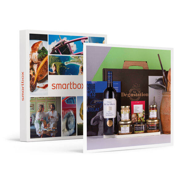 SMARTBOX - Coffret Cadeau Coffret 7 services livré à domicile : produits de sélection MOF  terrines et vin -  Gastronomie