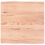 vidaXL Dessus de table bois massif traité bordure assortie