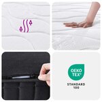 vidaXL Matelas à ressorts bonnell moyen 140x190 cm