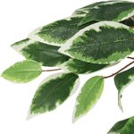 vidaXL Ficus artificiel 378 feuilles 80 cm vert
