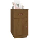 vidaXL Armoire de bureau Marron miel 40x50x75 cm Bois massif de pin