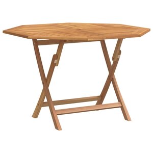 vidaXL Table pliable de jardin 110x110x75 cm bois massif de teck