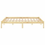vidaXL Cadre de lit bois de pin massif 120x200 cm