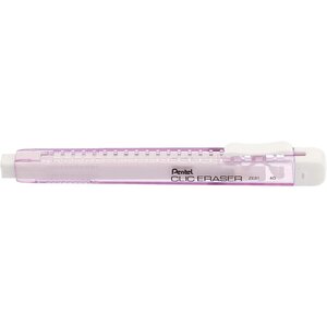 Stylo gomme CLIC ERASER Corps violet pastel x 12 PENTEL