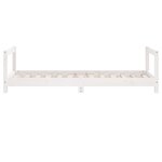 vidaXL Cadre de lit pour enfant blanc 80x160 cm bois de pin massif
