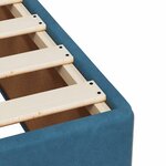 vidaXL Cadre de lit sans matelas bleu 200x200 cm velours