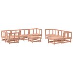 vidaXL Salon de jardin 10 Pièces bois massif douglas