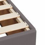vidaXL Sommier à lattes de lit avec matelas Gris 120x200 cm Similicuir