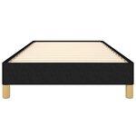 vidaXL Cadre de lit Noir 80x200 cm Tissu