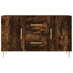 vidaXL Buffet chêne fumé 100x36x60 cm bois d'ingénierie