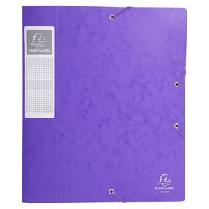 Boite De Classement Cartobox Dos 60mm Carte Lustrée - A4 - Violet - X 10 - Exacompta