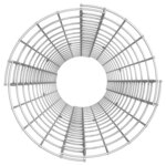 vidaXL Lit surélevé à gabion circulaire 3Pièces Acier galvanisé Ø30x150cm
