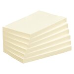 Notes repositionnables jaunes 75x125 mm - maxiburo - lot de 12