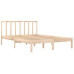 vidaXL Cadre de lit Bois de pin massif 120x200 cm