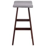 vidaXL Tabourets de bar lot de 2 gris clair tissu