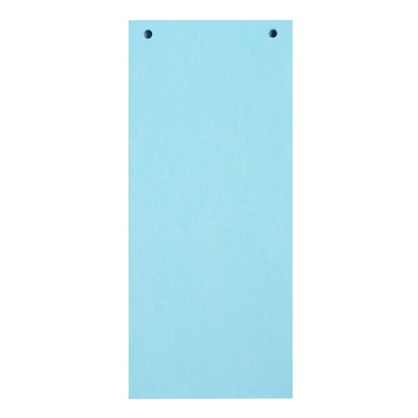 Paquet 100 Fiches Intercalaires Horizontales Unies Perforées Forever - 105x240mm - Bleu Clair - X 12 - Exacompta