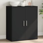 vidaXL Buffet noir 60x31x70 cm bois d'ingénierie