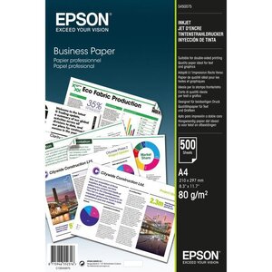 Epson rame de 500 feuilles business paper - a4 80g/m² - 21x 29 7 cm - blanc
