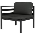 Salon de jardin meuble d'extérieur ensemble de mobilier 9 pièces avec coussins aluminium anthracite 02_0017893