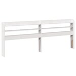vidaXL Cadre de lit sans matelas blanc 135x190 cm bois de pin massif