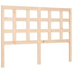 vidaXL Cadre de lit avec tête de lit 140x200 cm bois massif
