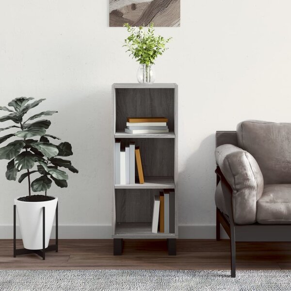 vidaXL Buffet sonoma gris 34 5x32 5x90 cm bois d'ingénierie