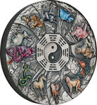 Pièce de monnaie en Argent 5 Dollars g 155.5 (5 oz) Millésime 2023 LUNAR ANIMALS