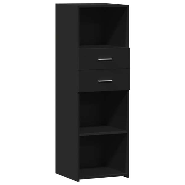 vidaXL Buffet haut noir 40x42 5x124 cm bois d'ingénierie