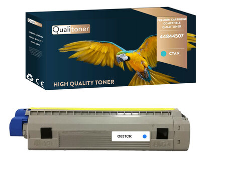 Qualitoner x1 toner 44844507 cyan compatible pour oki