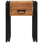 Table d'appoint vidaXL 40x40x50 cm en bois d'acacia