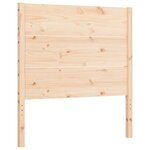 vidaXL Cadre de lit avec tête de lit 90x200 cm bois massif