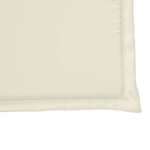vidaXL Coussins de siège de jardin lot de 2 crème 45x45x2 cm carré