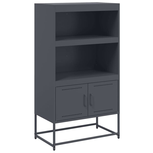 vidaXL Buffet haut vert olive 68 5x38 5x107 cm acier