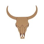 Silhouette Buffle - 25X23 6X0 5 Cm - Bois