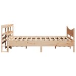 vidaXL Cadre de lit avec tête de lit 150x200 cm bois de pin massif