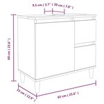 vidaXL Ensemble d'armoires salle de bain 3 Pièces blanc bois d'ingénierie