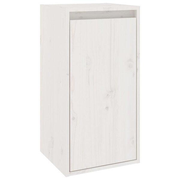 vidaXL Armoire murale Blanc 30x30x60 cm Bois de pin massif