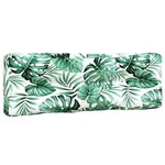 vidaXL Coussins de palette lot de 7 motif de feuilles tissu
