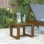 vidaXL Table d'appoint jardin marron miel 40x38x28 5cm bois massif pin