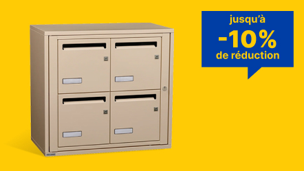 Boites aux lettres et accessoires jusqu&apos;à -10% de réduction