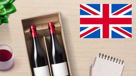 bouteilles vin angleterre