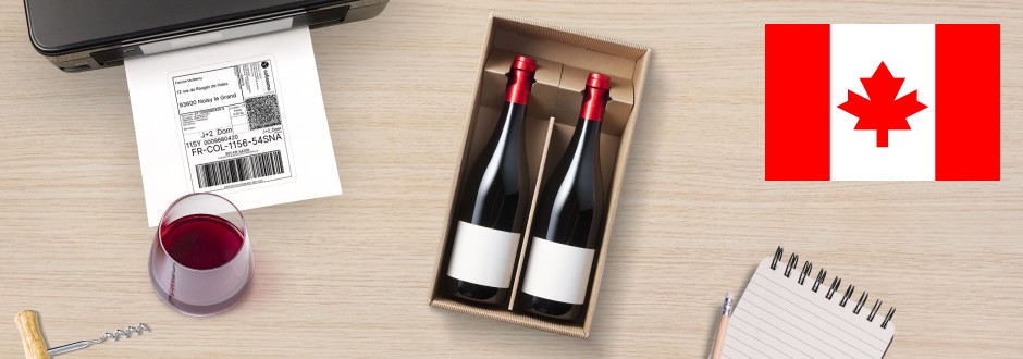 bouteilles vin canada
