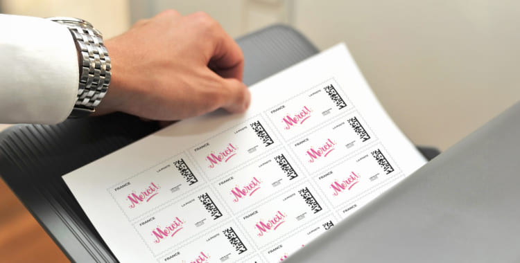 Imprimez vos timbres depuis chez vous