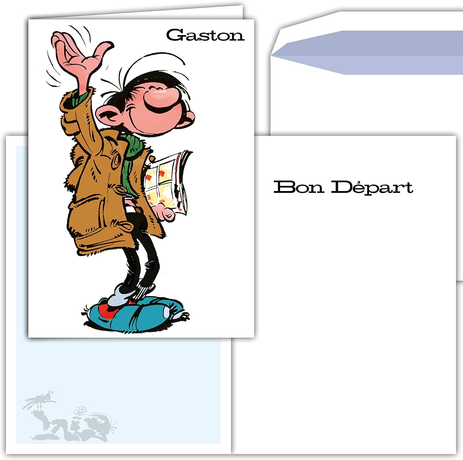 Maxi grande carte géante départ retraite gaston lagaffe franquin avec  enveloppe - La Poste