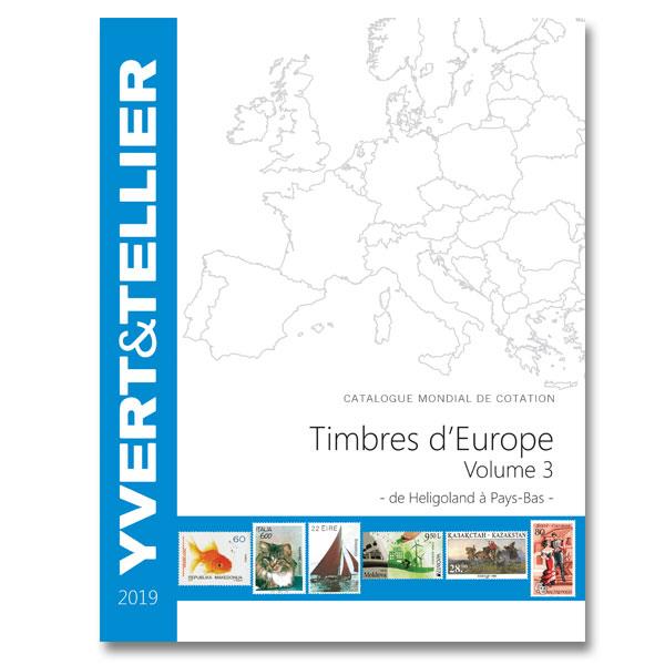 EUROPE Volume 3 - 2019 (Catalogue des timbres des pays d'Europe de