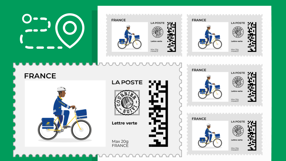 Lettre verte avec SUIVI France Métropolitaine 20 g