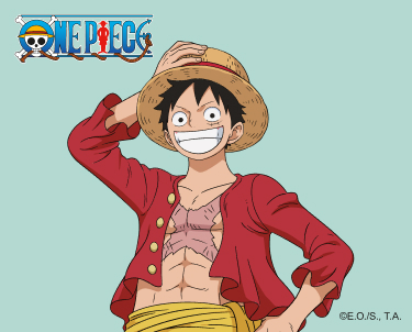 Illustration colorée de Luffy, le héros de One Piece